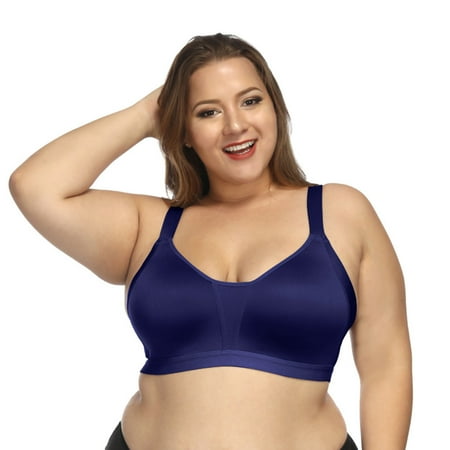 

HIBRO Women s Plus Size Seamless Active Lifestyle Full Coverage Bra