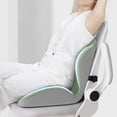 thumbnail image 3 of Ergonomic L Shaped Memory Foam Cushion with Integrated Backrest for Tailbone and Lumbar Support, 3 of 4