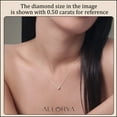 thumbnail image 3 of ALLORYA IGI Certified 0.75 Cttw Oval Lab Grown White Diamond Solitaire Bezel Set Pendant Necklace with 18 inch Gold Chain for Women in 10K Solid Yellow Gold, 3 of 6