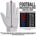 thumbnail image 5 of Franklin Football Receiver Gloves Adult Extra-Grip Premium Size X-Large, 5 of 5