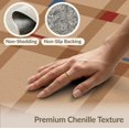 thumbnail image 6 of ODIKA 6'x9' Beige Multicolor Plaid Geometric Design Washable Area Rug Contemporary Abstract Grid Layout With Bold Rectangular for Dining Room, Under Table, Office Décor, Non-Slip Chair-Friendly, 6 of 7