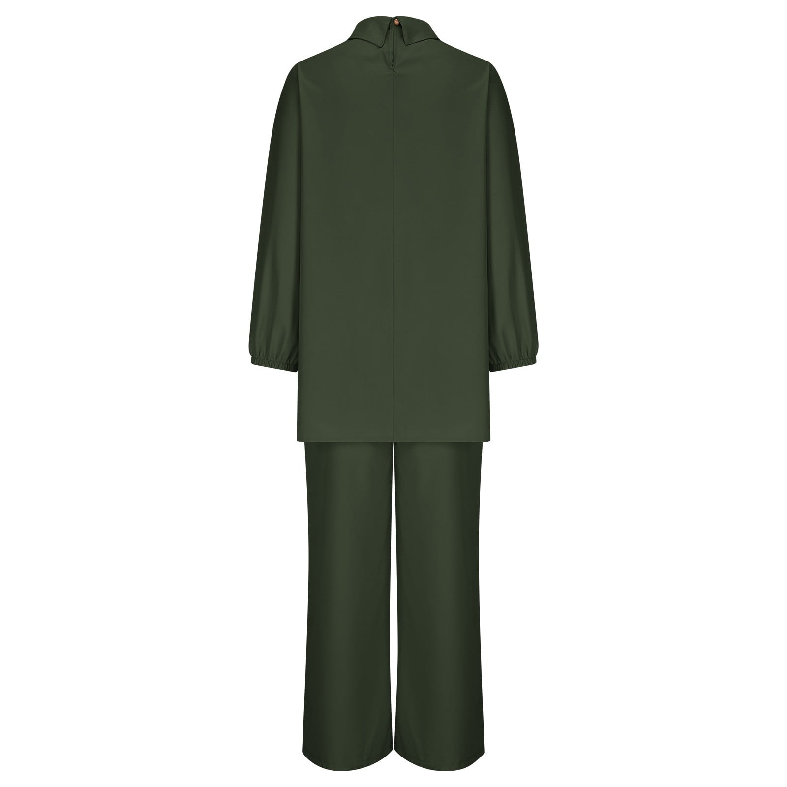Womens Plus Size Loungewear Sets S-5X Casual Long Sleeve Shirts Wide Leg Pants 2 Piece Loose Solid Comfort Going Out Pant Suits Outfits