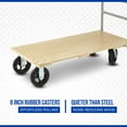 thumbnail image 3 of Strongway Wood Deck Platform Cart, 48in.L x 24in.W, 2000-Lb. Capacity, 8in. Casters, 3 of 4