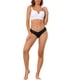 thumbnail image 2 of Ropa interior sin costuras para mujeres, tipo hipster, sin forro, de cintura en V, bikini elástico M Negro, 2 of 4