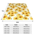 thumbnail image 3 of Salouo Artistic Marble Pattern Sunflower Print Bed Blankets,Flannel Blanket Comfortable Air Conditioning Blanket Lightweight Blanket for Sofa Bed Travel & Couch -50"x40", 3 of 8