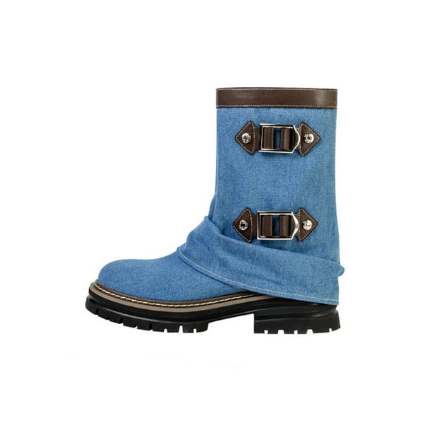 Ukap femmes bottes plate forme chaussons fermeture clair lat rale
