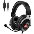 thumbnail image 1 of Casque de Jeu USB avec Microphone pour Ps4/pc/ps5/ordinateur Portable, 1 of 5