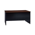 thumbnail image 3 of Hirsh 30D x 60W Double Pedestal Metal Desk Arch Pull Handles Black/Walnut, 3 of 5