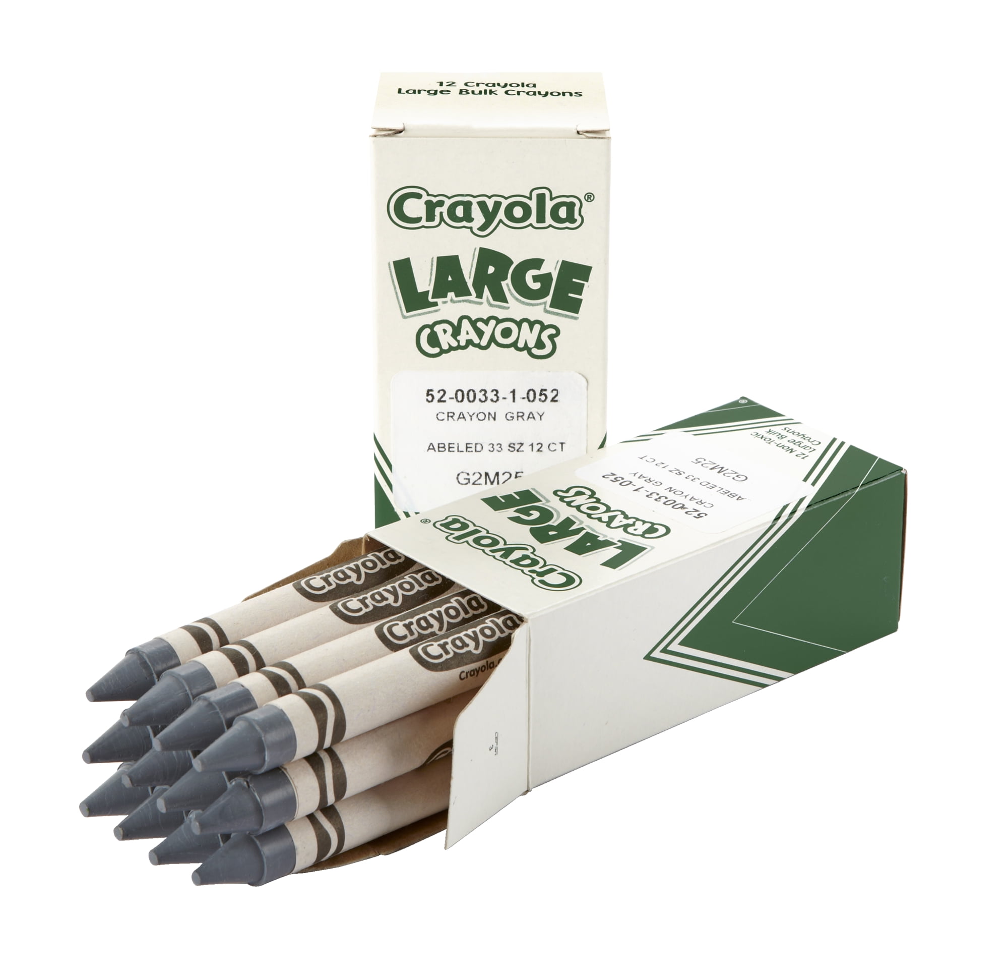Crayola Large NonToxic Single Colors Crayon Refill, Gray, 2 Walmart