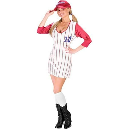 Adult Women's Home Run Honey Baseball Costume~Adult Women's Home Run Honey Baseball Costume