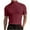 Wine, variant on ZCFZJW Men's Short Sleeve Compression Shirts Turtleneck Athletic Quick Dry Base Layer Undershirt Running Workout Sports Gym Muscle Tees Top Black XXXL