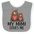 thumbnail image 3 of Inktastic My Mimi Loves Me Bear Boys or Girls Baby Bib, 3 of 4