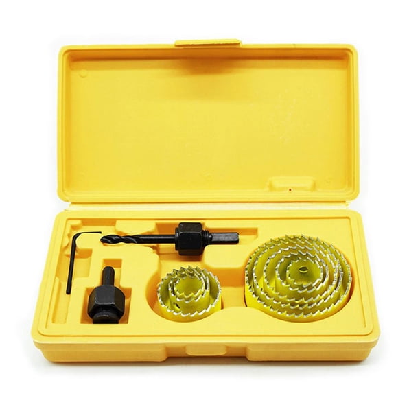 Kit De Sierra Perforadora, Cortador De Agujeros Duradero Con Dientes De Corte De Alta Precisión, Juego De Brocas Para Abridor De Agujeros Para Carpintería Para Madera, Plástico Y Pvc Speravity TO005112-00