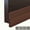 Brown, variant on Door Draft Stopper for Bottom of Door - 2"W x 78"L Under Door Sweep, Blocks Cold Air, Noise, Light & Bugs - for Exterior/Interior Doors, Weather Stripping Seal (Black)