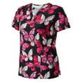 thumbnail image 2 of Medgear Women's 2-pocket Print Top in 4-way Stretch, 2 of 2