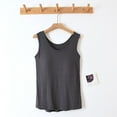 thumbnail image 2 of Tnhcen Women's Built-in Bra Camisole Modal Sleepwear Nightgown Sleeveless Pajama Top Soft Comfortable Stretchy Nightwear M-4XL Sizes, 2 of 5