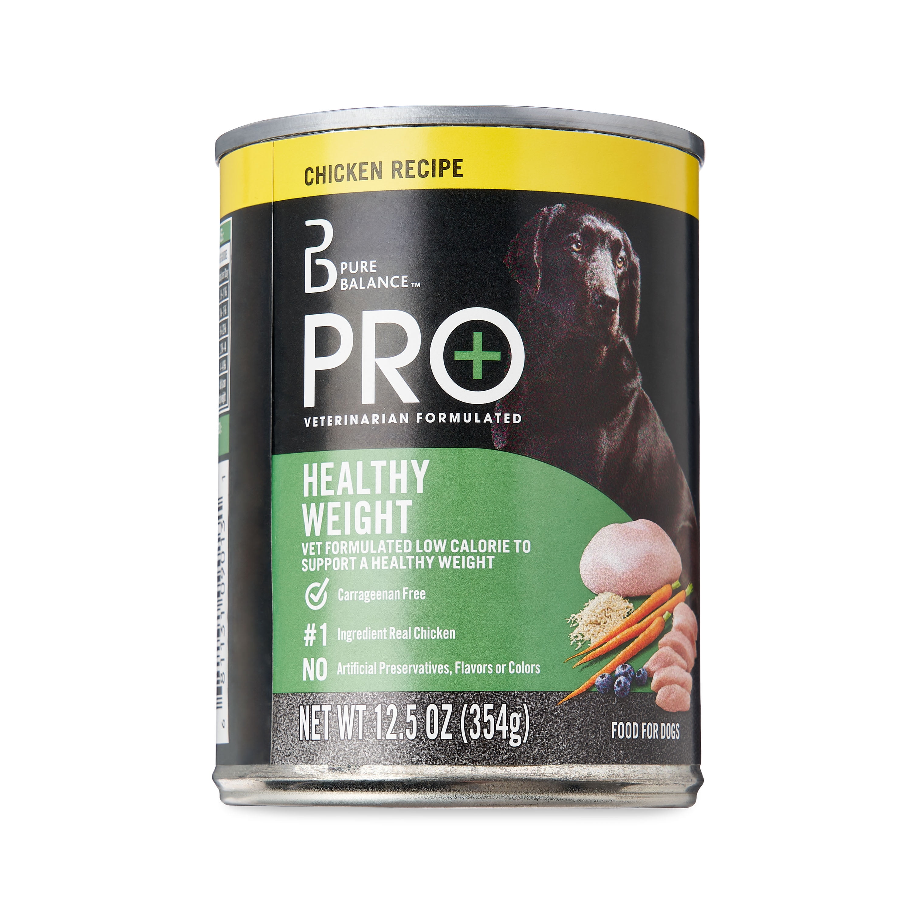Pure Balance Pro+ Healthy Weight Wet Food for Dogs, Chicken Recipe, 12.5 oz