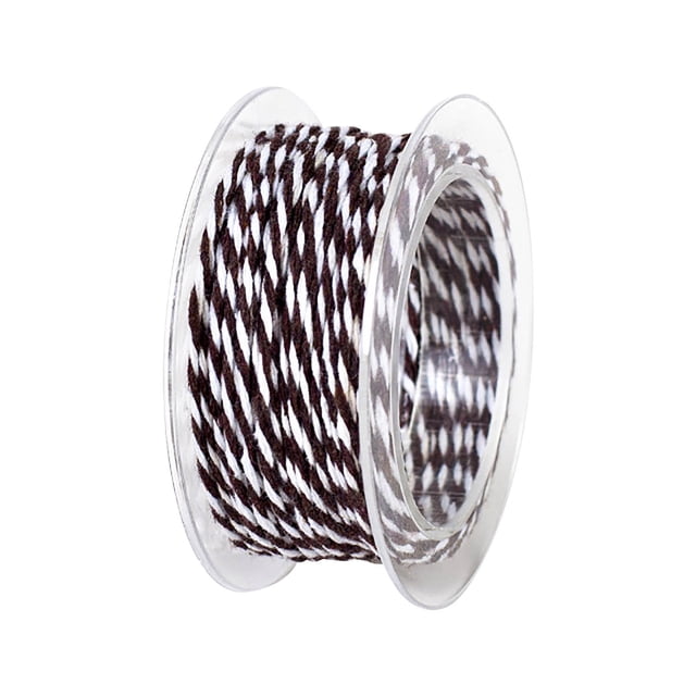 Christmas Gift Box Rope Red And White Twisted Cotton Cord For Wrapping Boxes 10 Yards Per Bundle