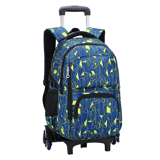 Mochila con ruedas para niños Mochila escolar con ruedas creativa de gran capacidad de 6 ruedas