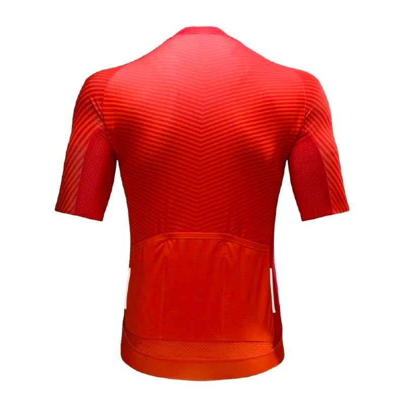 RION Cycling Jersey Men Short Sleeve Cycling Fit Lightweight Fabric Moisture Wicking,Cycling Shirt with 3 Back Pockets 