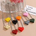 thumbnail image 2 of 2pcs Men Women Matching Necklaces Detachable Attractive Jigsaw Heart Shape Pendant Chokers Necklaces For Couple--Black-Product code 58407 Green, 2 of 5