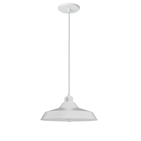 Dainolite 1 Light Matte White Pendant