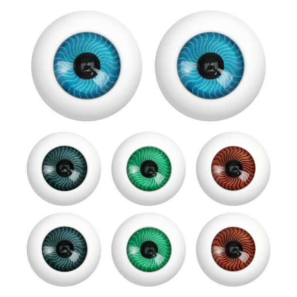 8 máscaras de globo ocular hueco para Halloween, accesorios de terror, disfraz de plástico, globos oculares para Halloween, decoraciones para fiestas de cosplay, accesorios espeluznantes.