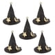 thumbnail image 1 of 5 mini horquillas para el pelo con forma de sombrero de bruja, bonitas pinzas para el pelo, decoración para el pelo de Halloween, Año Nuevo, Navidad y fiestas para niños., 1 of 13