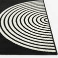thumbnail image 3 of Loomaknoti Tecopa Milburm 2' x 7' Black Geometric Outdoor Runner Rug, 3 of 9