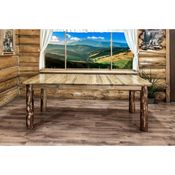 Glacier Country Collection 4 Post Dining Table w/ Two 18" Leaves