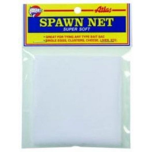 Atlas Mike's Spawn Net Squares Great to Keep Fishing Bait Together, White, 4 X 4-Inch
