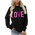 thumbnail image 4 of Meichang T-Shirts à Manches Longues pour Femmes T-Shirts de la Saint-Valentin T-Shirts Graphiques Cœur d'Amour Hauts Mignons T-Shirts de Vacances Col Rond Mode 2025, 4 of 5