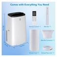 thumbnail image 6 of JoanKaren 15000 BTU Portable Air Conditioner w/ DIY Window Kit,Cools Room up to 850 Sq. ft,3-in-1 Energy-Saving Smart Floor Standing AC Unit with Cooling,Dehumidifier & Fan, 6 of 9