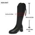 thumbnail image 4 of Wowcloth Woman's High Shaft Boots, Versatile Stylish Pointed Toe with Thick Platform Heel, Comfortable Winter Ankle Boots for Daily Wear and Casual Outfits, 4 of 9