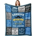 thumbnail image 1 of LHSHID Pubrave Pawpaw Gifts Fathers Day/Birthday Gifts for Pawpaw Paw Paw Gifts for Grandpa/Grandfather Pawpaw Gifts from Grandchildren/Grandkids Pawpaw Fathers Day/Birthday Gift Blanket 40"x50", 1 of 7