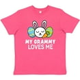 thumbnail image 3 of Inktastic My Grammy Loves Me with Bunny and Easter Eggs Youth T-Shirt, 3 of 5