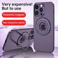 thumbnail image 3 of Compatible with iPhone 14 Pro Max Case with Ring Holder Kickstand, Military Grade Shockproof Matte Slim Phone Cover Magnetic Case Shockproof Protective Case Cover for Women Men, 3 of 6