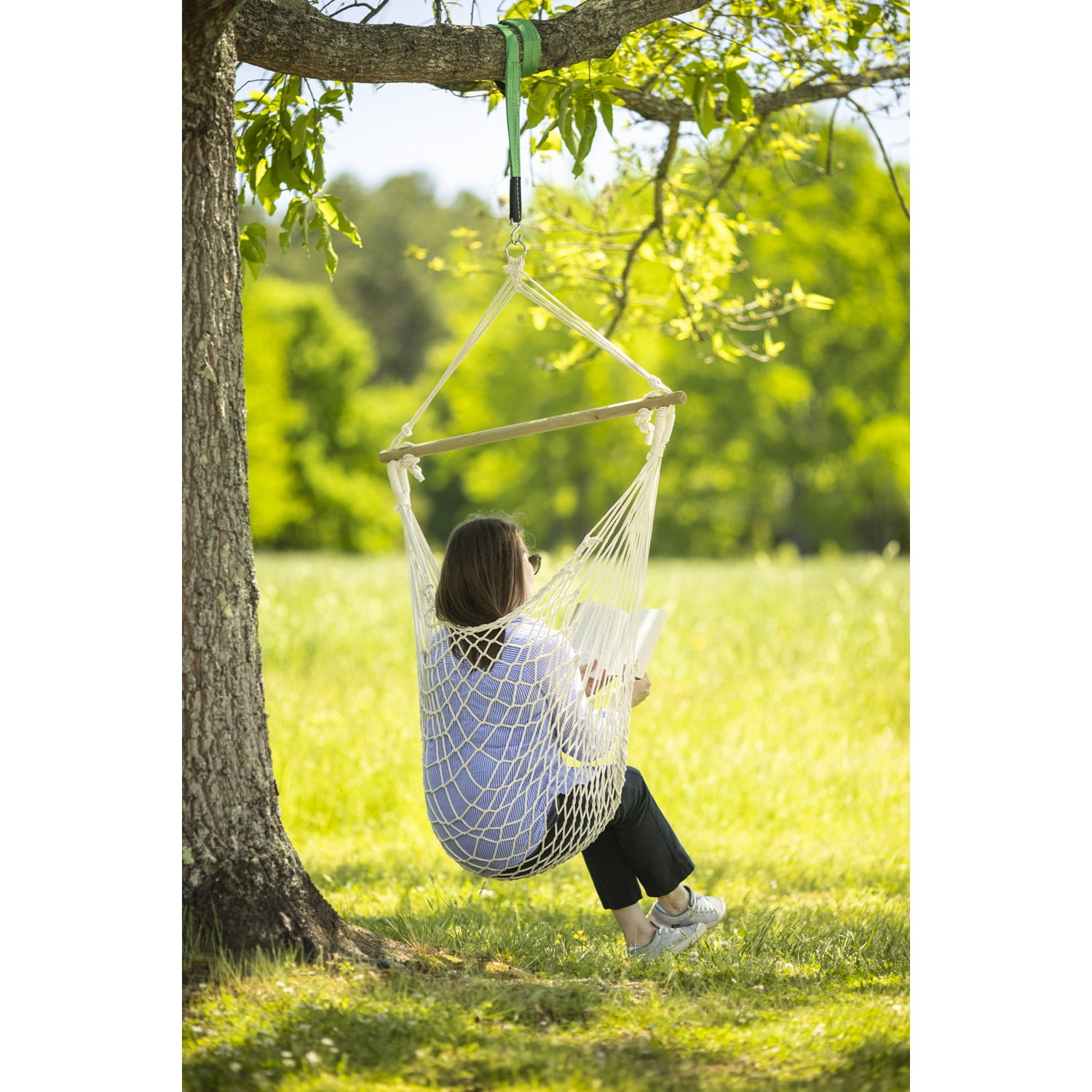 Rope Hammock Swing with Hanging Hardware