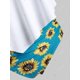thumbnail image 4 of Conjunto Tankini de superposición de contraste de girasol talla grande Rosegal Tankinis, 4 of 5