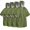 Green, variant on Emergency Poncho with Mylar,Thermal Poncho,Survival Rain Poncho,Lightweight, Compact, Reusable Emergency Blanket Poncho for Hiking, Camping, Thermal Gear, Car Kit, Outdoors - 4 Pack (Green)