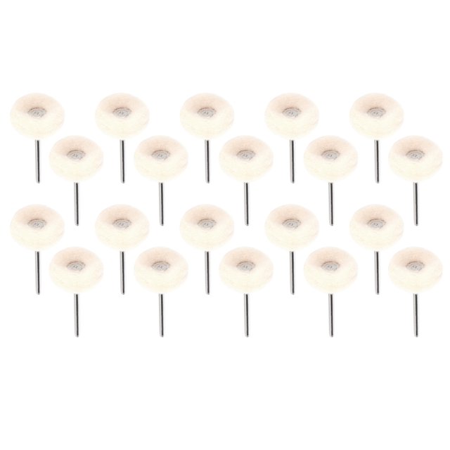 20 piezas cepillos de ruedas abrasivos para pulir adornos, 2,35mm/0,09 pulgadas