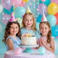 thumbnail image 6 of 45Pcs Happy Birthday Cake Toppers, Mirror Acrylic Cupcake Toppers 3 Multi-shape & 3 Different Color Custom Cupcake Picks for Birthday Party Anniversary Pastries Decorations, 6 of 9
