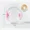 pink 18cm, variant on Hamster Exercise Ball Transparent Hamster Running Ball Wheel With Traction Rope For Small Animals Pet Supplies 14cm/18/cm