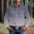 thumbnail image 2 of Royisotas Mens Shirts Dress Big and Tall Shirt Long Sleeve Trendy Work Tops for Men Button Down, 2 of 9