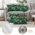 thumbnail image 2 of 2 Pack Outdoor Waterproof Throw Pillow Covers,Summer Tropical Leaves Monstera Decorative Square Patio Pillowcases for Chair Couch Sofa 16x16in, 2 of 9
