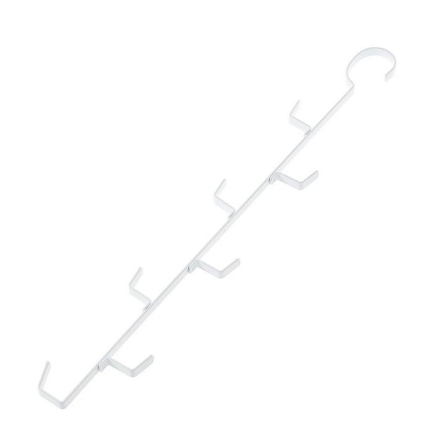 Estante De Almacenamiento De Ropa Gancho De Toalla De Hierro Tela Blanca Colgador De Almacenamiento De Ropa Que Ahorra Espacio Soporte De Ropa Duradero Para Ropa Toalla De Armario Speravity HA013087-00