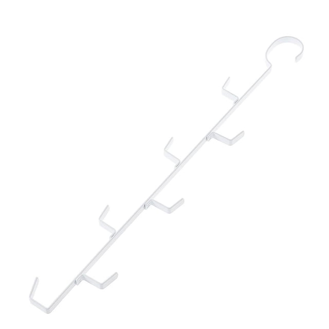 Estante De Almacenamiento De Ropa Gancho De Toalla De Hierro Tela Blanca Colgador De Almacenamiento De Ropa Que Ahorra Espacio Soporte De Ropa Duradero Para Ropa Toalla De Armario Speravity HA013087-00