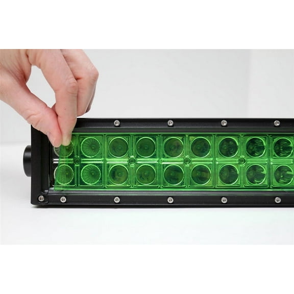 One 2" x 10" Green Universal LED Light Bar Film Cover