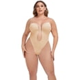 thumbnail image 2 of Girls Shaping for Plus Size Backless Built In Bra Body Seamless with Shapewear, 2 of 6