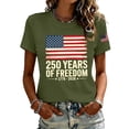 thumbnail image 3 of 250th Anniversary USA Shirt Women 1776-2026 American Flag T-Shirt Patriotic 4th of July Shirt USA 250 Years Tops, 3 of 4